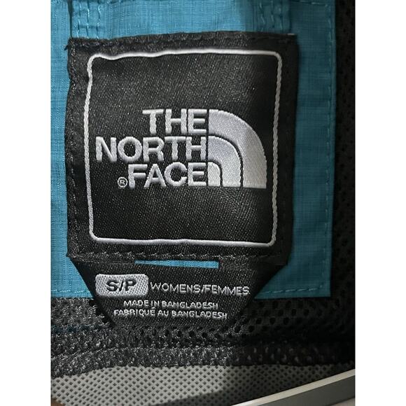 THE NORTH FACE Size S Nylon Hyvent Hooded Tibbedee Flamenco Blue Jacket EUC - Picture 5 of 12
